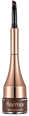 Flormar Brow Pomade Tinte de Cejas - 02 Light Brown, Pomada Waterproof de Larga Duración y Pigmentación Intensa, Acabado Natural, Resistente al Sudor, Ideal para Definir y Rellenar Cejas