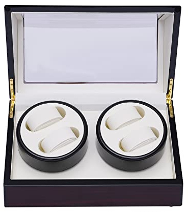 4+0 Uhrenkasten, Holz Uhrenbeweger Uhr Box, Uhren-Display-Boxen, Aufbewahrungsboxen für Uhren, Automatikuhren Watch Winder Uhrenbox, Uhrenbeweger für Uhrenshop/Uhr Sammler