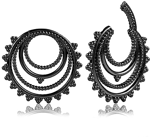 Vankula Ohr Gewichte Flesh Tunnel Weights Hangers Ringe Hoop Edelstahl für männer damen Ohrpiercing Gestreckte Schmuck 5mm 6mm 10mm 12mm