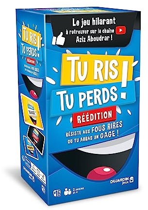 Dujardin – Tu RIS Tu perds – Jeu de société – Jeu de Cartes – Jeu d’Ambiance pour Adultes, Ados – Fous rires garantis – 2 Joueurs et Plus – Dès 16 Ans