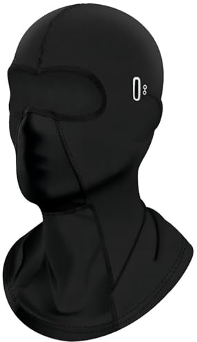 wadafen Sturmhaube Motorrad Winter, Balaclava Skimaske Winddicht Warm Atmungsaktiv, Sturmmaske Fahrrad Skihaube Für Outdoor-Sportarten Wie Reiten, Skifahren und MotorräDer (Schwarz)
