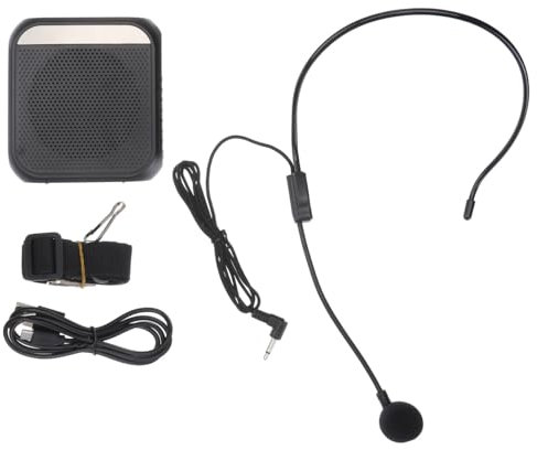 SUPVOX Amplificateur Vocal Portable sans Fil avec Microphone Haut-Parleur Vocal Multifonction pour Enseignant Guide Touristique Réunions Amplification Mini Ampli Batterie Rechargeable