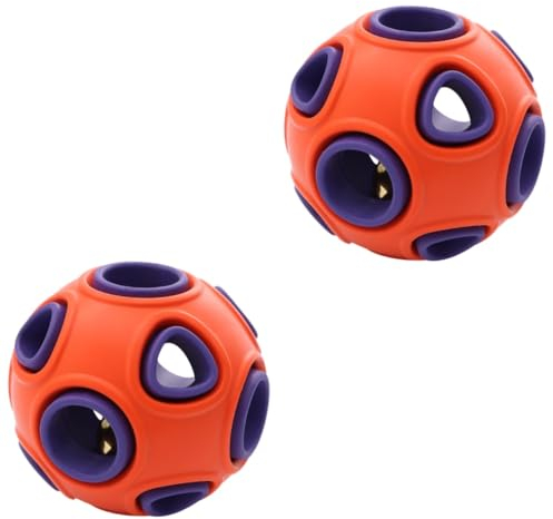 Supvox 2stücke Kreatives Interaktives Hundespielzeug Leckerlis Auslaufsicherer Für Mittelgroße Und Große Hunde Für Spiel Und Training Orange Und