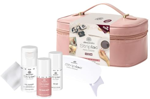 alessandro Striplac Peel or Soak - STRIPLAC TRAVEL KIT -VEGAN - LED-Nagellack Set- Für perfekte Nägel in 15 Minuten