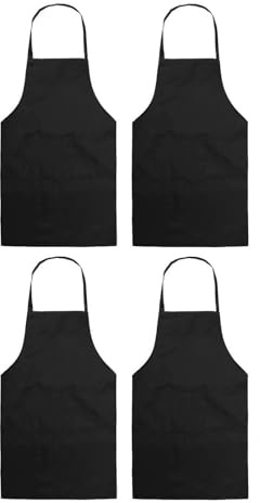 L.C. life Kochschürze für die Küche, schwarz, wasserdicht und ölbeständig, für Männer, Kellnerschürze, unverzichtbar für Kochliebhaber,(70 x 80 cm)