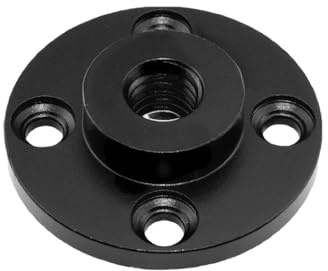 FEICHAO Placa de montaje en zapata, montaje en pared, soporte adaptador de trípode de rosca de 1/4 3/8 pulgadas para monitor de brazo mágico, luz flash, cámara DSLR (tipo C D40 mm 3/8 agujeros)