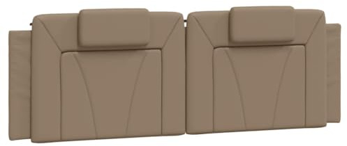vidaXL Kopfteil-Kissen Viana Cappuccino-Braun 160 cm Kunstleder