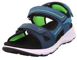 Superfit Jungen Criss Cross Sandale, Blau Türkis 8050, 39 EU