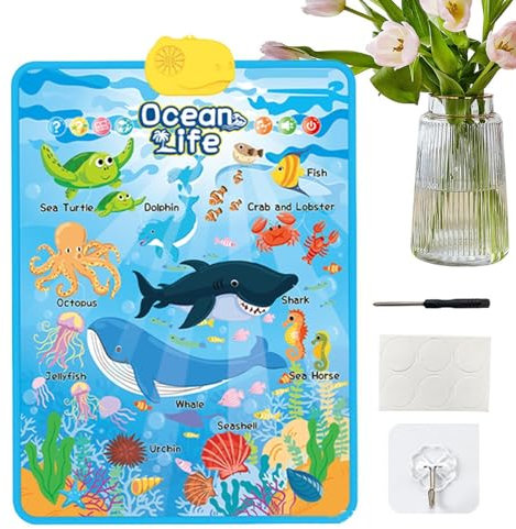 Tabella da parete elettronica 'alfabeto, tabella di apprendimento 'alfabeto | Giocattolo educativo interattivo elettronico per i più piccoli,Lavagna da parete parlando per ragazzi e ragazze in