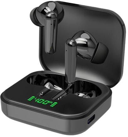 Auriculares con cancelación de ruido – Auriculares intrauditivos Bluetooth, auriculares inalámbricos con micrófono integrado, auriculares de batería de larga duración, auriculares de calidad de