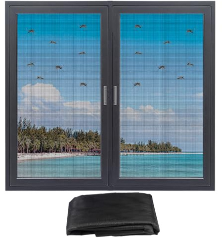 Fliegennetz Meterware 120 x 300 cm, Katzensicheres Fliegengitter, Zuschneidbar Fiberglas Fliegengitter, Insektenschutz Gaze Fenster, Insektenschutz Fiberglas, für Fenster, Oberlichter, Terrassentür