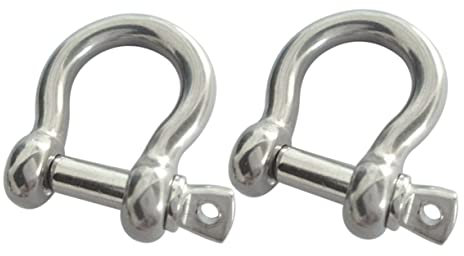 CIYODO 2stücke Bogen Schäkel Schraube Pin Schäkel Für Rigging Und Anwendungen Und Korrosionsbeständig