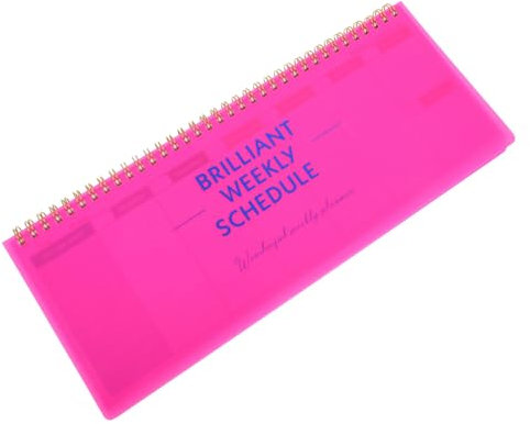 Artibetter Wochenplaner Notizblock Rosa Pocket Planner To-do Liste Mit Wöchentlicher Übersicht Zeitmanagement Kalender Für Büro Schule Und Zuhause Spiralblock Wochenübersicht Mit Glattem Nich