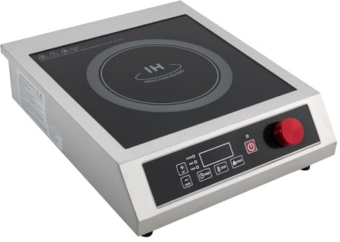 Plaque de cuisson à induction, 3500 W, brûleur électrique à induction, avec capteur numérique, 10 niveaux de puissance et niveaux de température, double puce IGBT