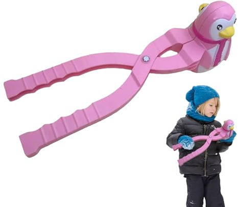 Macchina per palle di neve - Forma di cartone animato e colori vivaci, struttura antiscivolo e design ergonomico Forma per palle di nevee, pinza a clip | Clip per pallee di neve per divertime