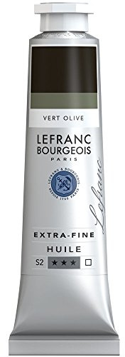 Lefranc Bourgeois, Oljebaserad färg, olivgrön, 40 ml