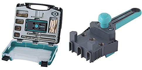Wolfcraft 4642000 - Set Undercover Jig per fissaggio con viti, Nero/Verde & 4640000 1 Guida Universale per Spinatura