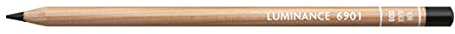 Caran d'Ache Luminance Colour Pencil Artist Farbstifte Bleistift/ 3 Stück/Pack - Farbe: 009 Steel Black/Schwarz (6901.009)