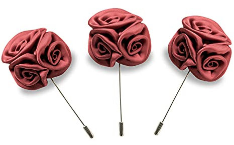 Ansteckblume/Herren Brosche/Hochzeitsbrosche/Lapel Pin/Anstecknadel/Blumenbrosche/Boutonniere/Reversblume/Kragenblume/Brosche/Hochzeit/Jackett/Gentleman (3)