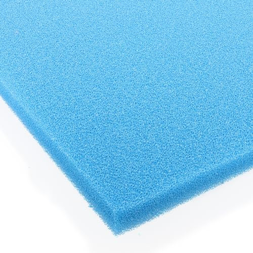 Pondlife Filterschaum blau 100x100x3 cm PPI 30 fein, Filtermatte Teich und Aquarium, zuschneidbar, zur optimalen Verwendung als Filtermedium in Teichfiltern
