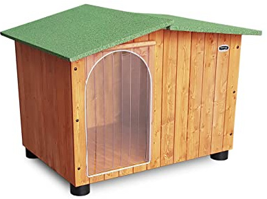 ORIGINAL LEGNO Hundehütten Hundehaus Hundehöhle Aus Massiv Holz Echtholz Geshenk THERMOVORHANG Made in Italy Mod. Oasi B - Pudel 72x60xH53