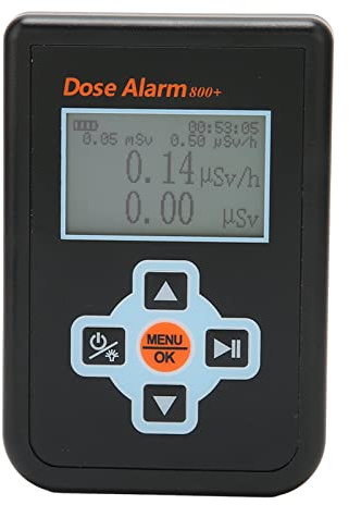 VBESTLIFE Détecteur de Rayonnement Nucléaire, Détecteur Radioactif avec écran LCD Graphique, Détecteur de Rayonnement à Compteur Geiger pour la Surveillance des Rayons Bêta Durs X, R