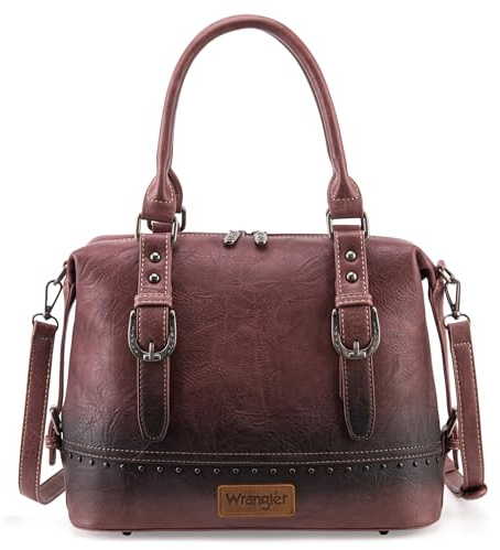 Wrangler Doctor Bag for Women Satchel Handtaschen, Jet Wine Dark Red, Einheitsgröße