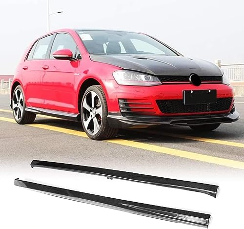 Auto Seitenschweller für G-olf 7 VII MK7 GTI Nur 2014-2017, Carbon Fiber Seitenschweller Splitter Lip Winglet Diffusor Car Body Styling Seitenschutzleisten Karosserie