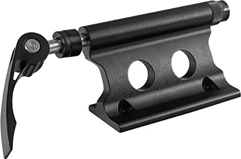 Beelooom 1 PCS Fahrrad Vorderradgabel Quick-Release Fixed Clip Gepäckträger Lagerregal (Schwarz)