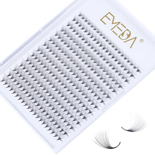 EMEDA 280 pcs 20D Estensioni Ciglia a Grappolo Russo 0.05mm D Curl Mixed 8-14mm Estensioni ciglia volume 20D Premade Ciglia Fans D curl Individual Cluster Lash Extensions (20D 0.05-D-mix)