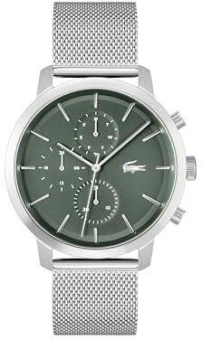 Lacoste Replay Collection analoge Multifunktions-Quarzuhr für Herren mit Edelstahl- oder Lederarmband