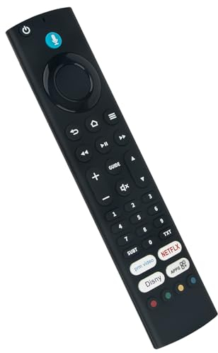 VINABTY Fire Telecomando vocale sostitutivo adatto per TCL 4K QLED TV CF6 series 55CF630 50CF630