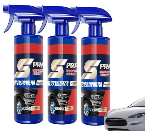 Auto Schnellbeschichtungs Spray, 500Ml Auto Keramik Beschichtungs Spray, Auto Kratzer Nano Reparaturspray, Autokratzerentferner Politur & Lackauffrischer, Auto Schild Beschichtung