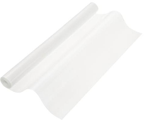 QUARKZMAN 15.7 x 7.9 pies Rollos de Tapete de Silicona para Hornear Resistentes al Calor Tapetes de Repostería Antiadherentes Antideslizantes para Encimeras Blanco