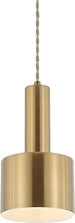 Peskoe Golden Hängeleuchte Ohne Stromanschluss Pendelleuchte，mit Fernbedienung Pendellampe Batteriebetrieben ，7-FarbkonvertierungKeine Elektriker-Installation Erforderlich