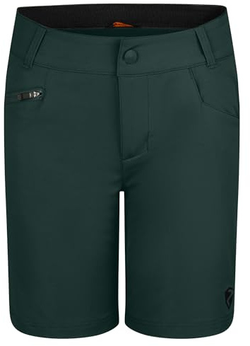 Ziener Barn NADO X -Function cykelshorts med innerbyxor – mountainbike/utomhus/fritid – andningsbar, snabbtorkande, vadderad, mörk djungel, 116