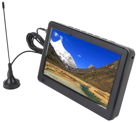 6 -Zoll -tragbares Fernseher mit Antenne,TV -LCD -Monitors 1080p, ATSC -LED -Digital -TV -Player, mit Fernbedienung, 1500 -mAh -Fernseher, Kleiner Digitaler Analoge ATSC