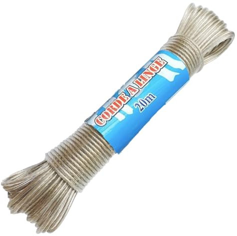 CXNXFD Tendedero, 20 m, cuerda para tender la ropa, extra fuerte, resistente al desgarro y a la corrosión, cuerda de lavandería para molino de viento, jardín, exterior, jardín, camping