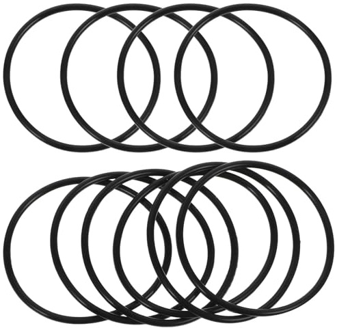 MUSISALY Bracciali Silicone Elastici 3mm, 10 Pezzi, Neri, Comodi e Riutilizzabili, per Compleanno e Festa, Stile Semplice e Resistente