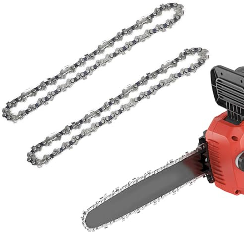EAVUYIS 2 Stück Sägeketten 6 Zoll mit 37 Antriebsglieder 1/4 Kettensäge Ersatzkette für Mini Akku Kettensägen Kette, Elektro Kettensägen Zubehör Ketten Ersatz für Gartenbaum, Holzzweigen, Zimmerei
