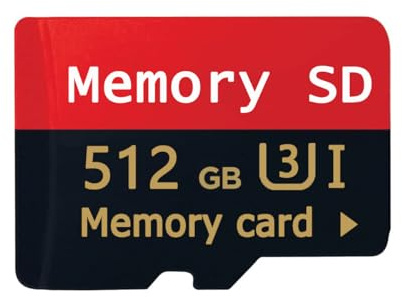 Scheda SD 512GB - Card Alta Velocità Scheda TF 512GB Impermeabile Memoria SD Mini Memory Card con Smartphone/Fotocamera/Tablet/Drone/Smart TV
