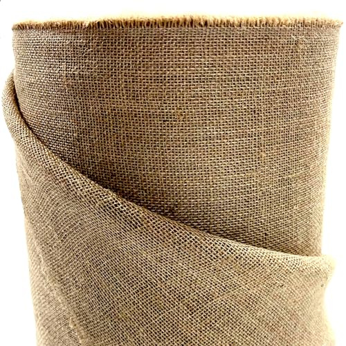 Roban Fashion Jute Stoff Jutestoff Meterware 100 cm Breit für Haus und Garten (100CMX20M)