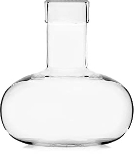 Ichendorf Milano Bottiglia Tonda con Tappo | Collezione Alchemy | 200 cl | Vetro Borosilicato | Fatto a Mano