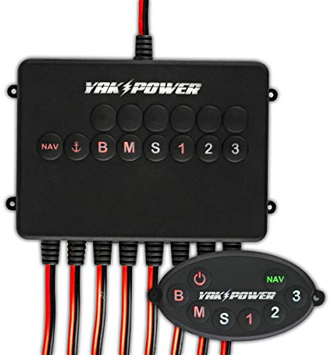 Yak-Power - Sistema de conmutación Bluetooth de 8 circuitos YP-RP8R