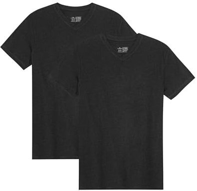 DANISH ENDURANCE Camisetas Cuello en V Hombre Algodón, Pack de 1 a 4