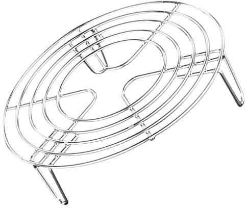 HEMOTON Rejilla Para Vapor De Acero Inoxidable 19.5Cm Soporte Multifuncional Para Cocinar Y Enfriar Ideal Para Cocción Al Vapor Y Repostería