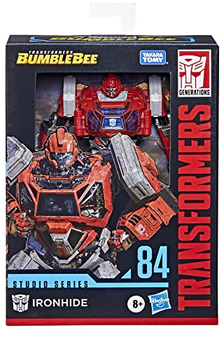 Transformers Toys Studio Series 84 Deluxe Bumblebee Ironhide Action Figure, 8 and Up, 4.5-inch, Multicolor, One Size (F3171)
