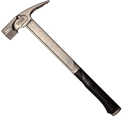 Boss Hammer BH16TIS Pro Series Hammer aus Titan, glatt, 473 g