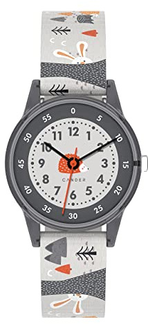 Cander Berlin MNA 4030 W Kinderarmbanduhr 3 ATM wasserdicht Armbanduhr Kinder Lernuhr analog für Jungen und Mädchen