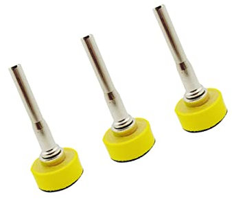 OSALADI 1-zoll Selbstklebende Schleifplatte 3 Stück Mit 6-mm Schaft Polier Und Schleifpad Für Bohrmaschinen Und Winkelschleifer Langlebig Und Wachsaufnahmefähige Rillen Für Oberflächenkonditionierung